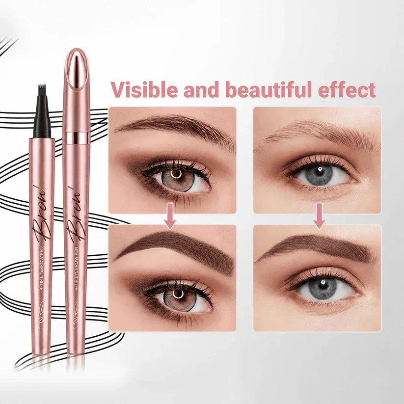 Waterproof Micro-Fork Eyebrow Pencil shade guide