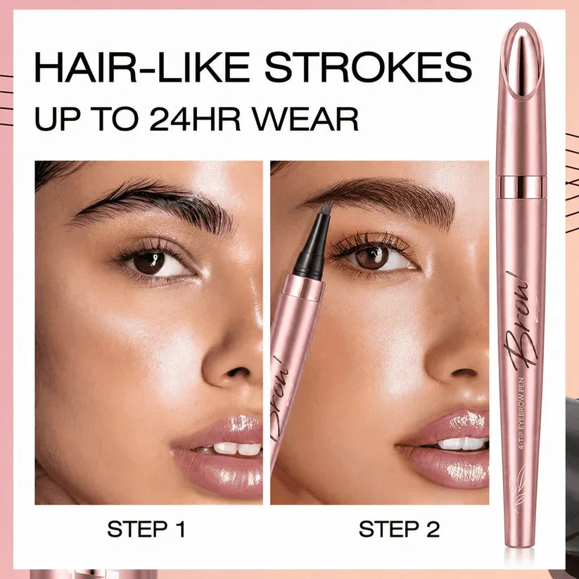 Waterproof Micro-Fork Eyebrow Pencil how to use